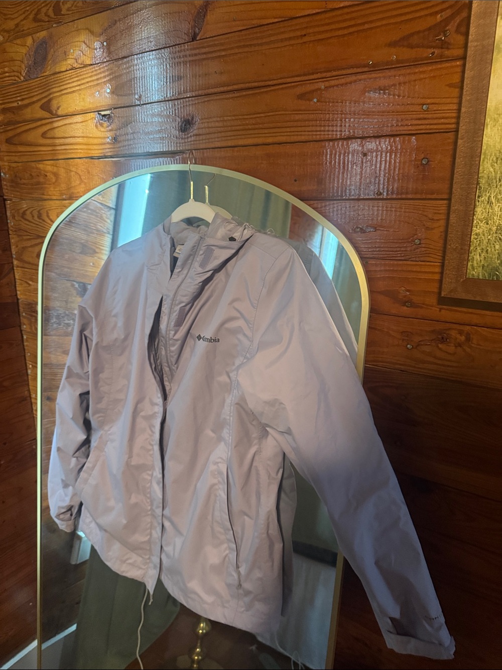 Columbia Lavender Hooded Rain Shell